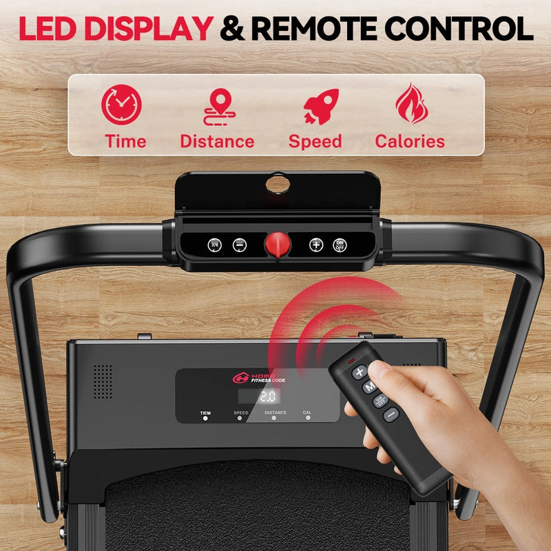 TAPIS ROULANT A LED - VELOCIT¨¤ 10 KM/H, DESIGN PIEGHEVOLE E CORRIMANO PER USO DOMESTICO