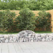 Cesti Gabbioni ad Arco 3 pz 200x30x40/60 cm Ferro Zincato 3146048