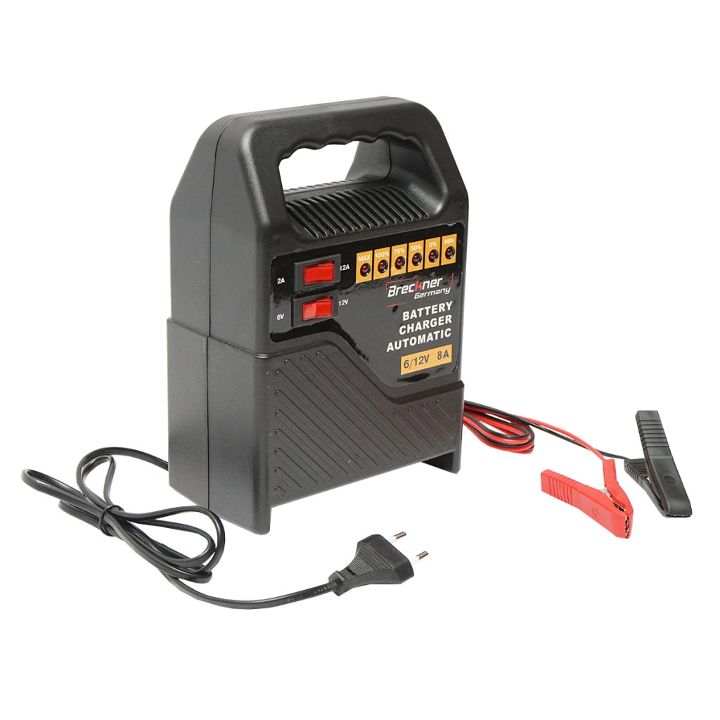 Caricabatterie per batterie auto – 6V / 12V, 8A