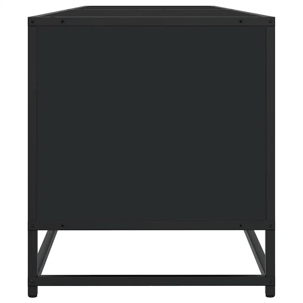 Mobile Porta TV Nero 180,5x40x46 cm in Truciolato