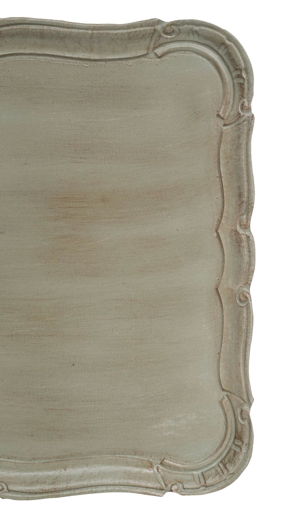 Biscottini Vassoio in legno finitura verde salvia Made in Italy