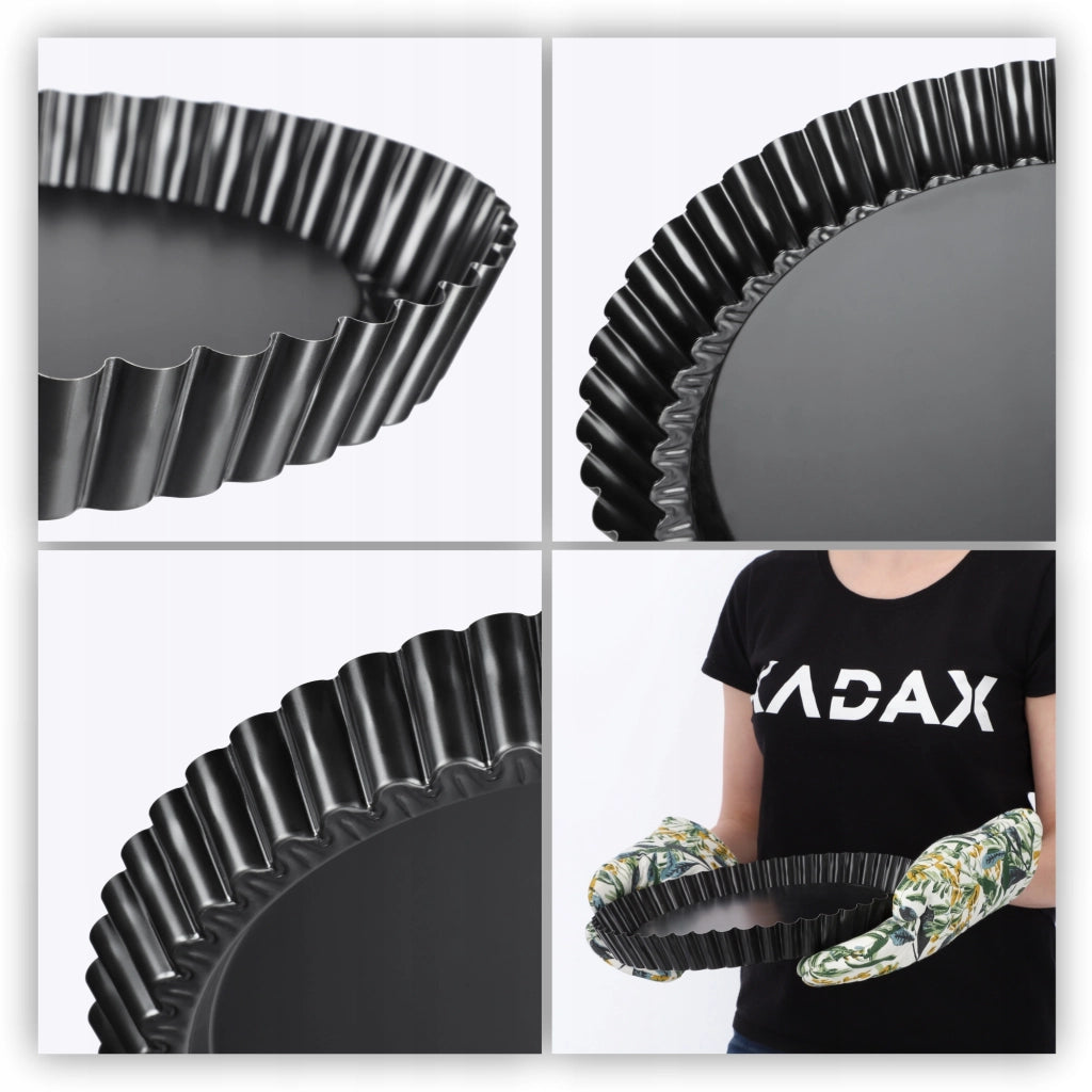 Teglia rotonda antiaderente per crostate KADAX, 30 cm
