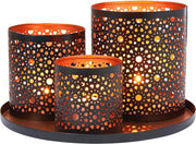 Decorazione Orientale per Salotto e Bagno - Set di Regali con Lampade e Piatto da Servire