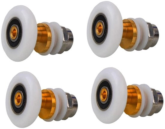 Set di 4 Rotoli per Douchette - 27mm - Sostituzione - Stile Ultrastile - Materiale Koper/Nylon - Adatto per Vetro 10-12mm
