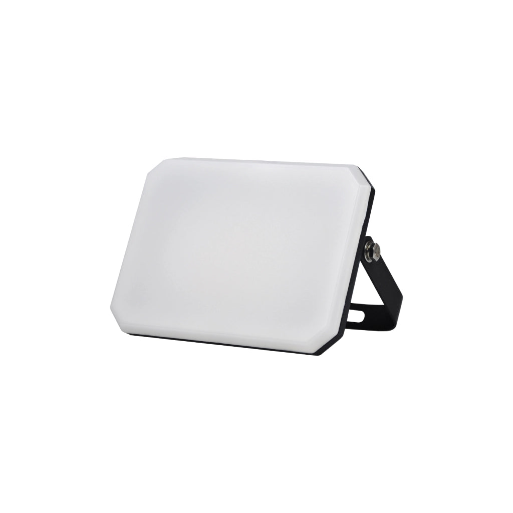 Proiettore a LED Nero Faro da esterno 230V 20W 4000K Cover Milky 2000lm 112x80x25,5 mm