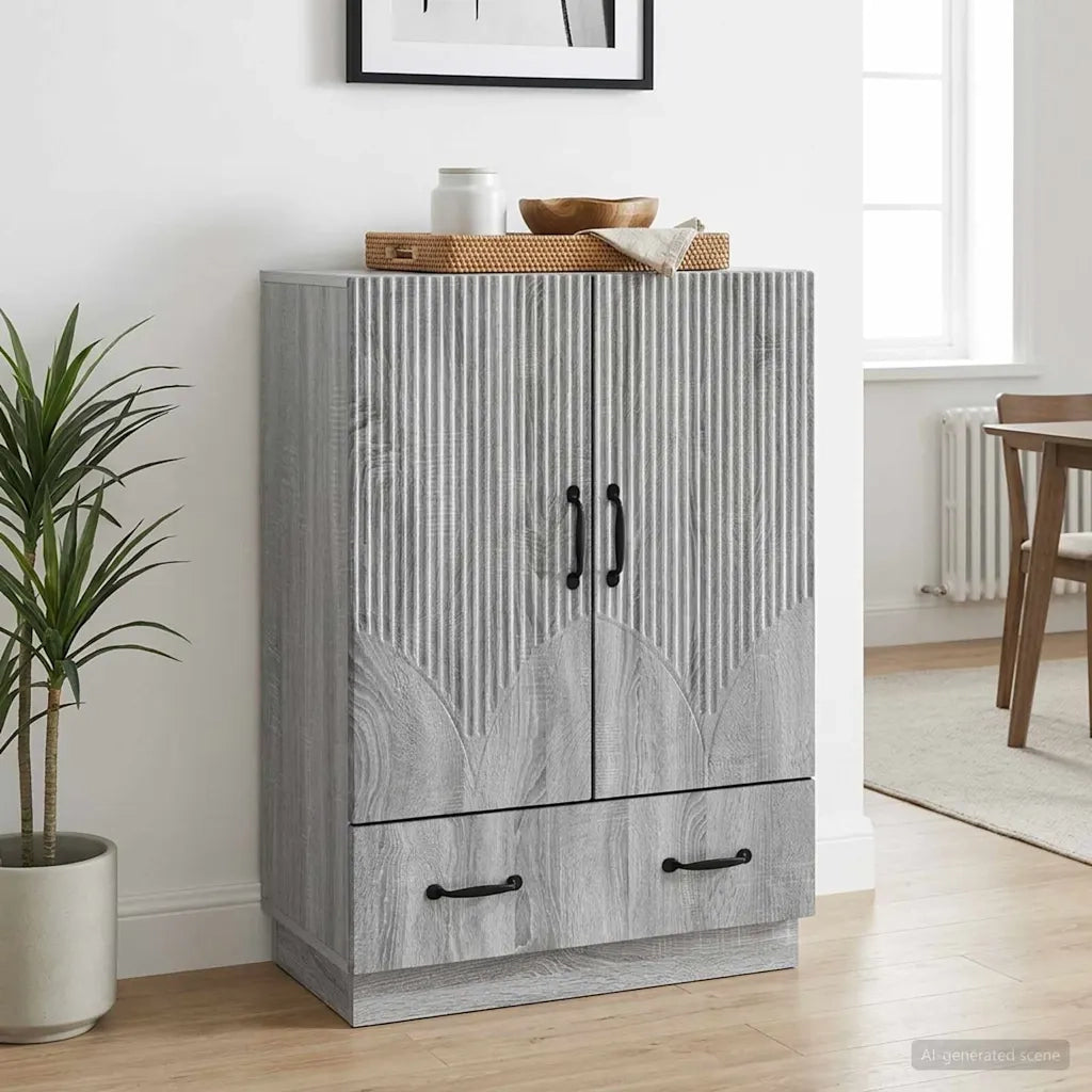 Credenza Grigio Sonoma 66 x 34,5 x 92 cm Legno ingegnerizzato 895361