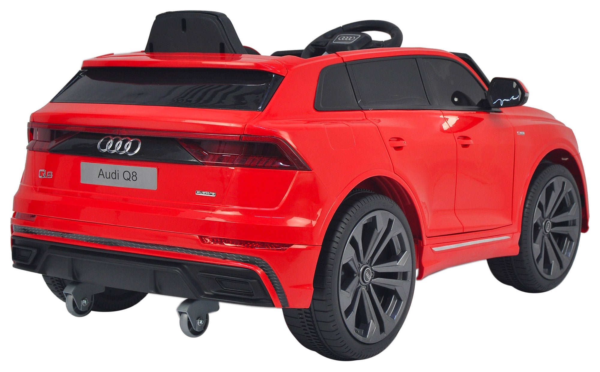 Macchina Elettrica per Bambini 12V con Licenza Audi Q8 Rossa
