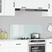 Schienale Cucina Bianco 110x40x0,6 cm Vetro Temperato