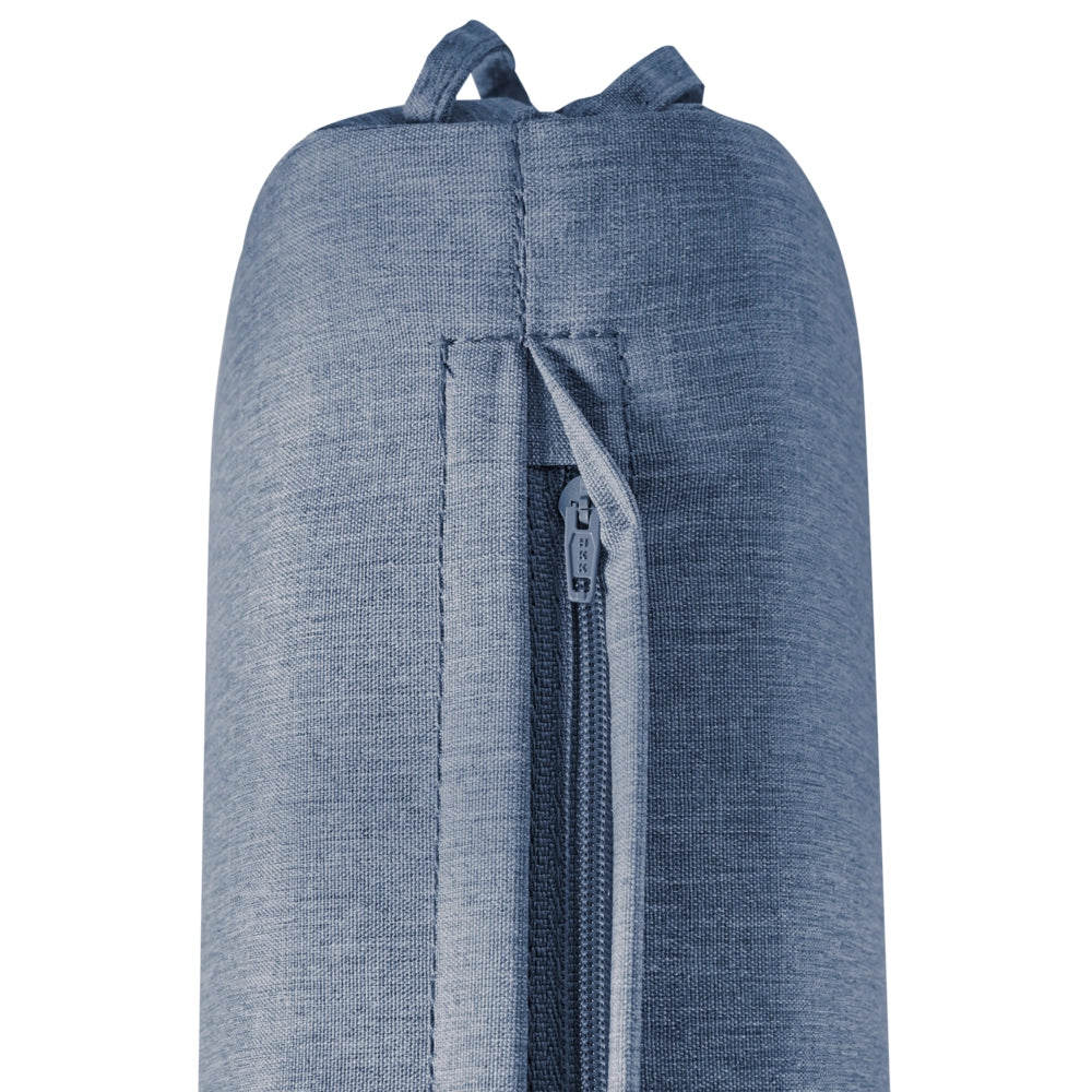 Cuscino per sdraio da giardino in tessuto poliestere blu cuscino per seduta e schienale design moderno cuscino da esterno