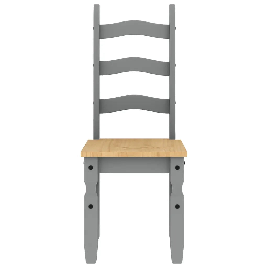 Set da Pranzo 7 pz PANAMA Grigio in Legno Massello di Pino 3345213