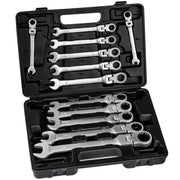 Set di chiavi a cricchetto metriche da 12 pezzi utensile combinato reversibile 3408153