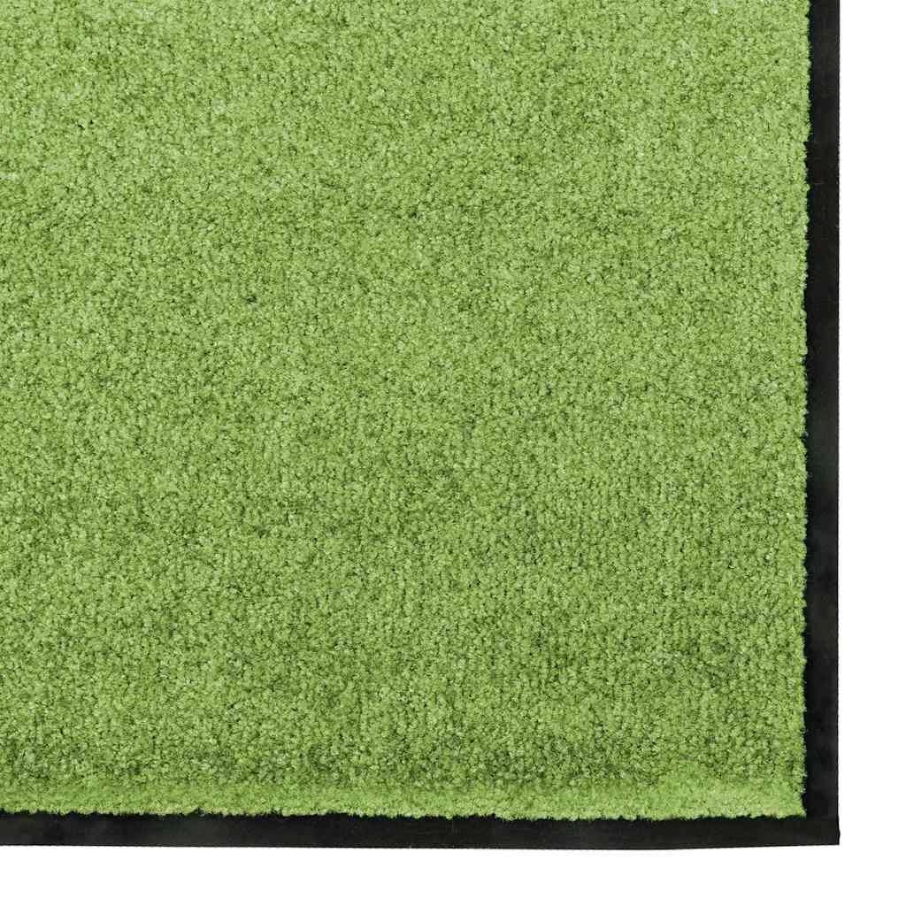 Zerbino d'ingresso moderno rettangolare 120 x 300 cm facile da pulire antiscivolo poliammide verde 02_0057932