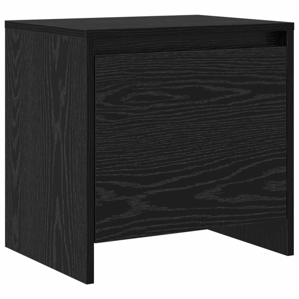 Armadio da Notte Rovere Nero 45 x 34 x 44,5 cm 8000983