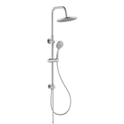 Colonna doccia in acciaio inox satinata completa