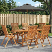 Set da pranzo da esterno con ombrellone 8 pz 3438535