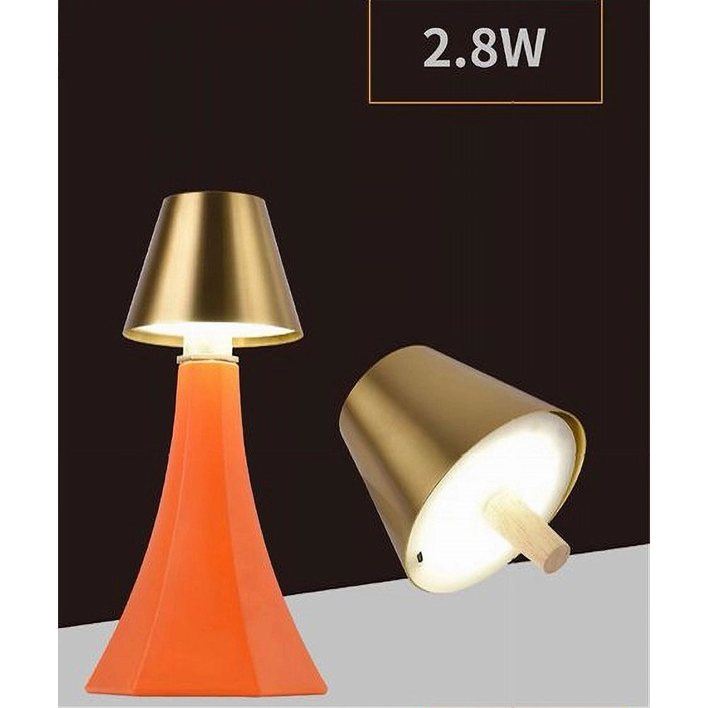 Trade Shop - Lume Testa Lumetto Led 2.8 W Ricaricabile Dimmmerabile Cct 3 Colori Luce D10-3c -
