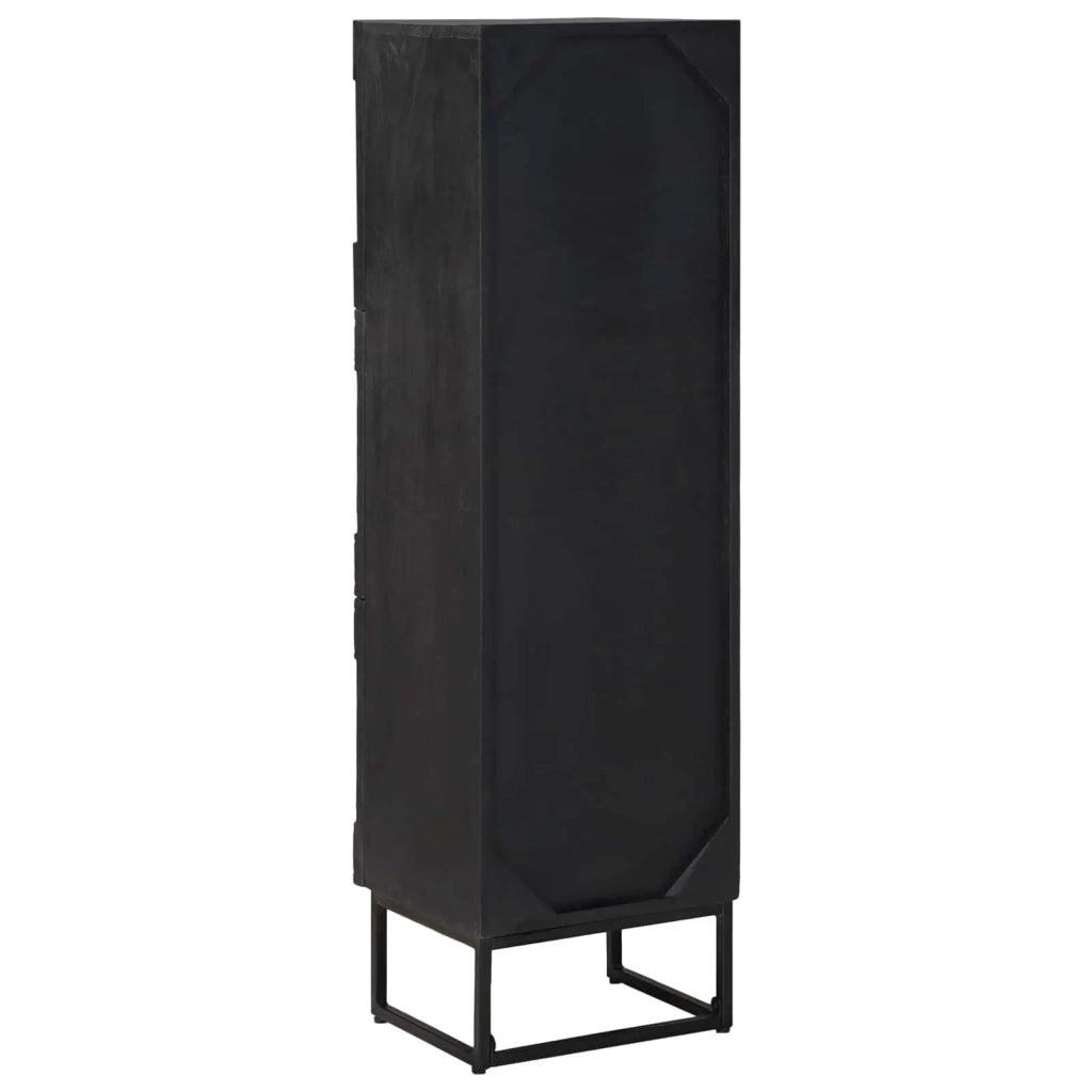 Credenza | Madia | Buffet da pranzo | Armadio da pranzo Nero 35 x 30 x 120 cm