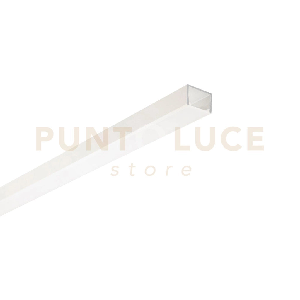 PROFILO LINEA BIANCO DIFFUSORE OPALE CON TAPPI E STAFFETTE INCLUSI 200X2X1,4CM