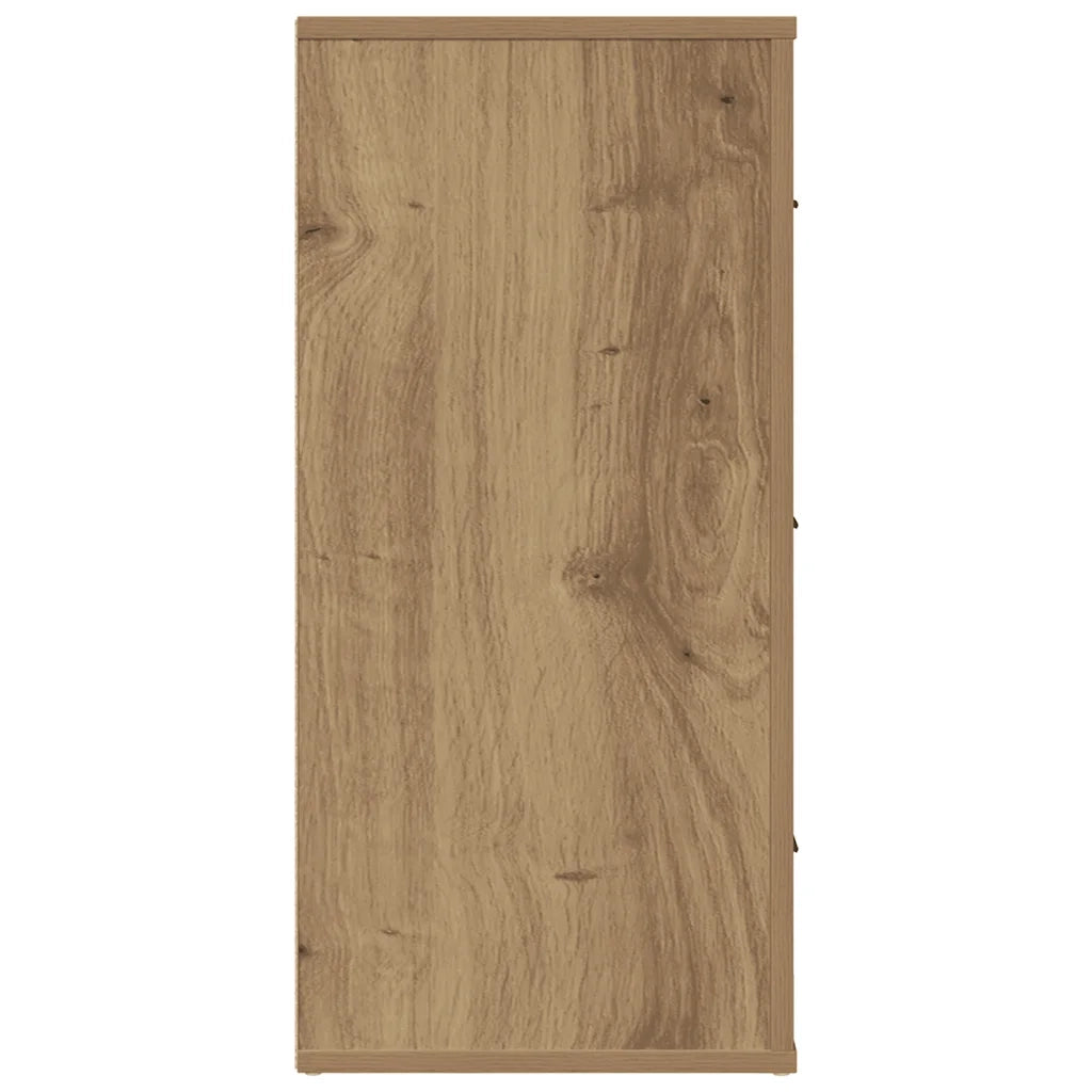 Credenza Rovere Artigianale 80x33x70 cm in Legno Multistrato 857086