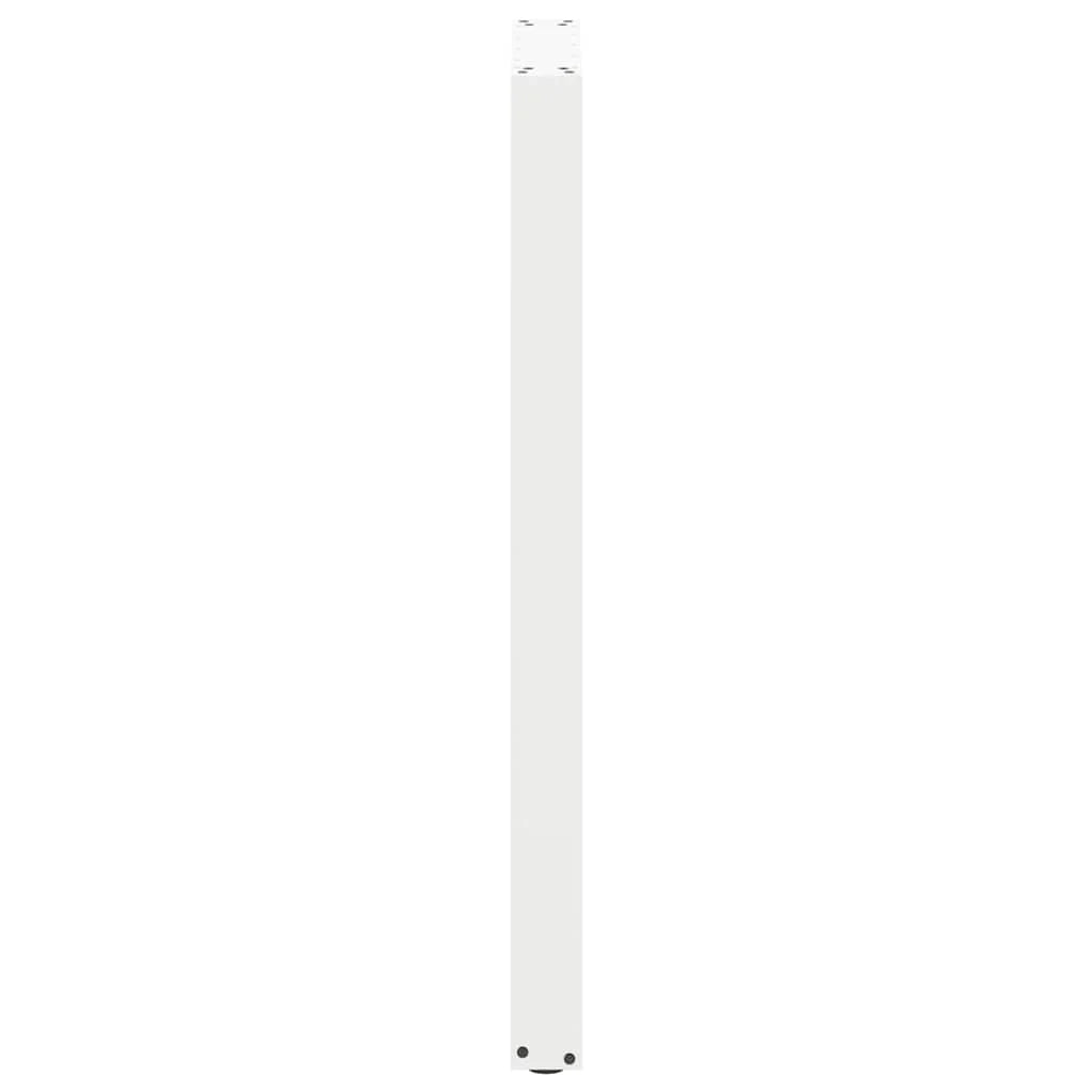 Set di 2 gambe per tavolo da bar a forma di U 40 x 110-111 cm estetica moderna con piedini regolabili acciaio bianco 02_0057481