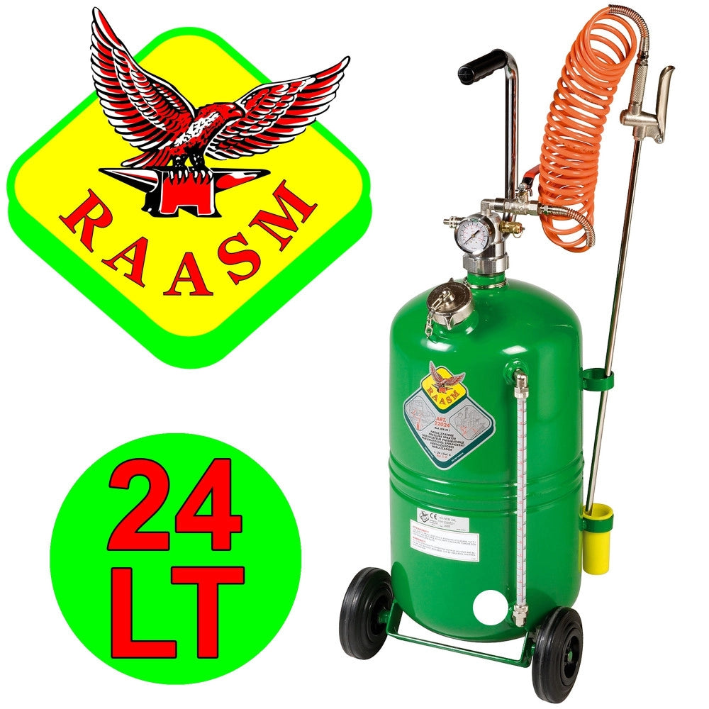 Trade Shop - Nebulizzatore Lt.24 Carrellato Raasm Con Indicatore Livello E Antiriflusso -
