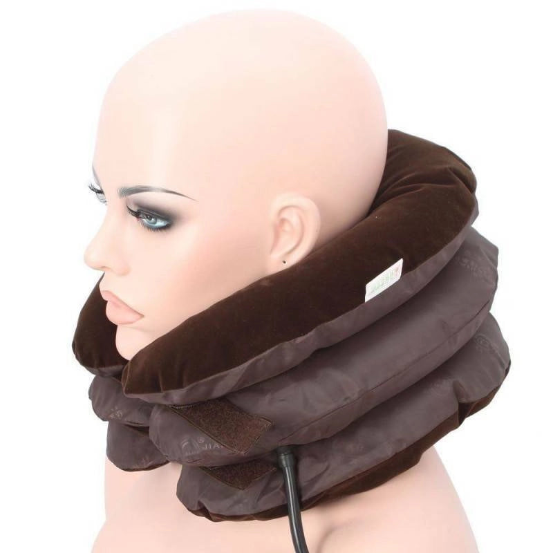 Cuscino gonfiabile sollievo dolore cervicale collo pompa aria antistress dolore