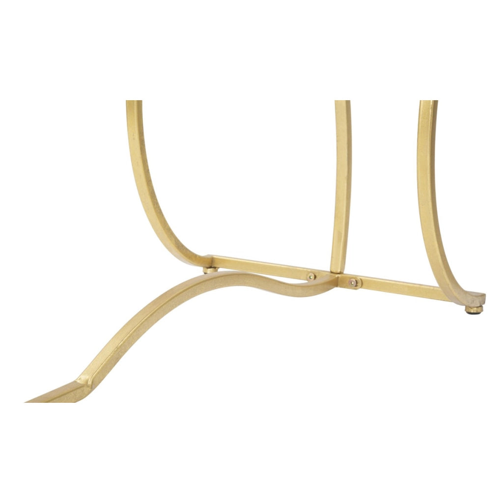 Tavolo Consolle VKH626, Oro, Metallo, 130x40x75 cm