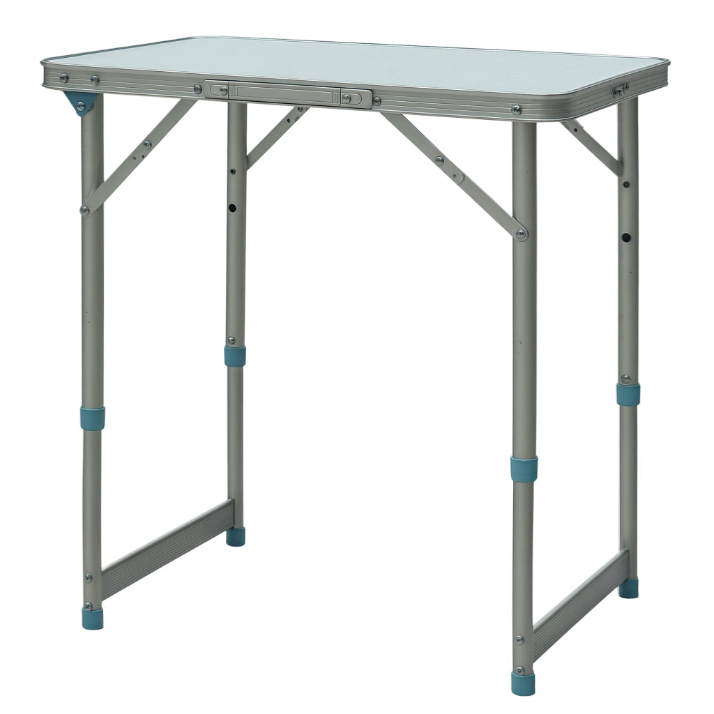 Tavolo pieghevole da giardino ¨C zephmum ¨C alluminio MDF bianco regolabile