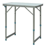Tavolo pieghevole da giardino ¨C zephmum ¨C alluminio MDF bianco regolabile