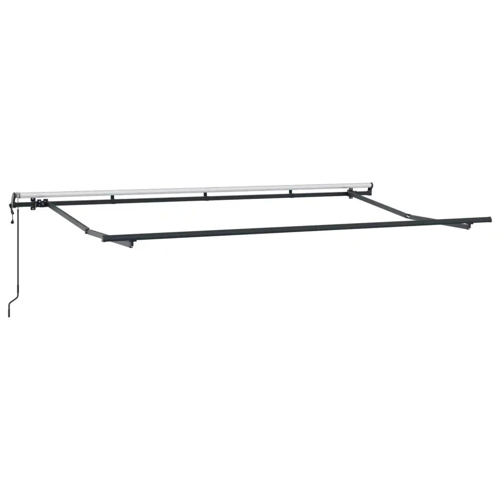 Tenda Retrattile Antracite 400 x 200 cm Tessuto 3329798