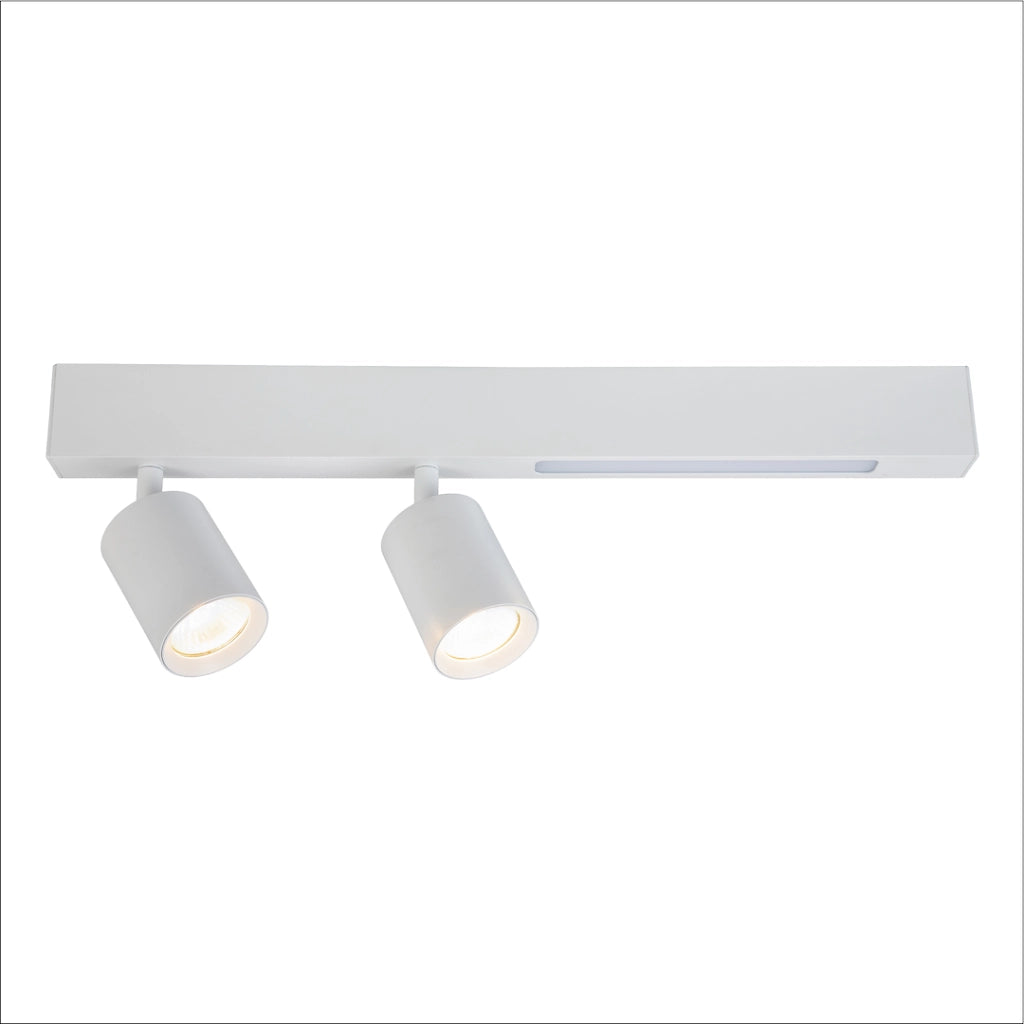 Faretto soffitto doppio bianco LED 5W 2xGU10 Magnet Milagro