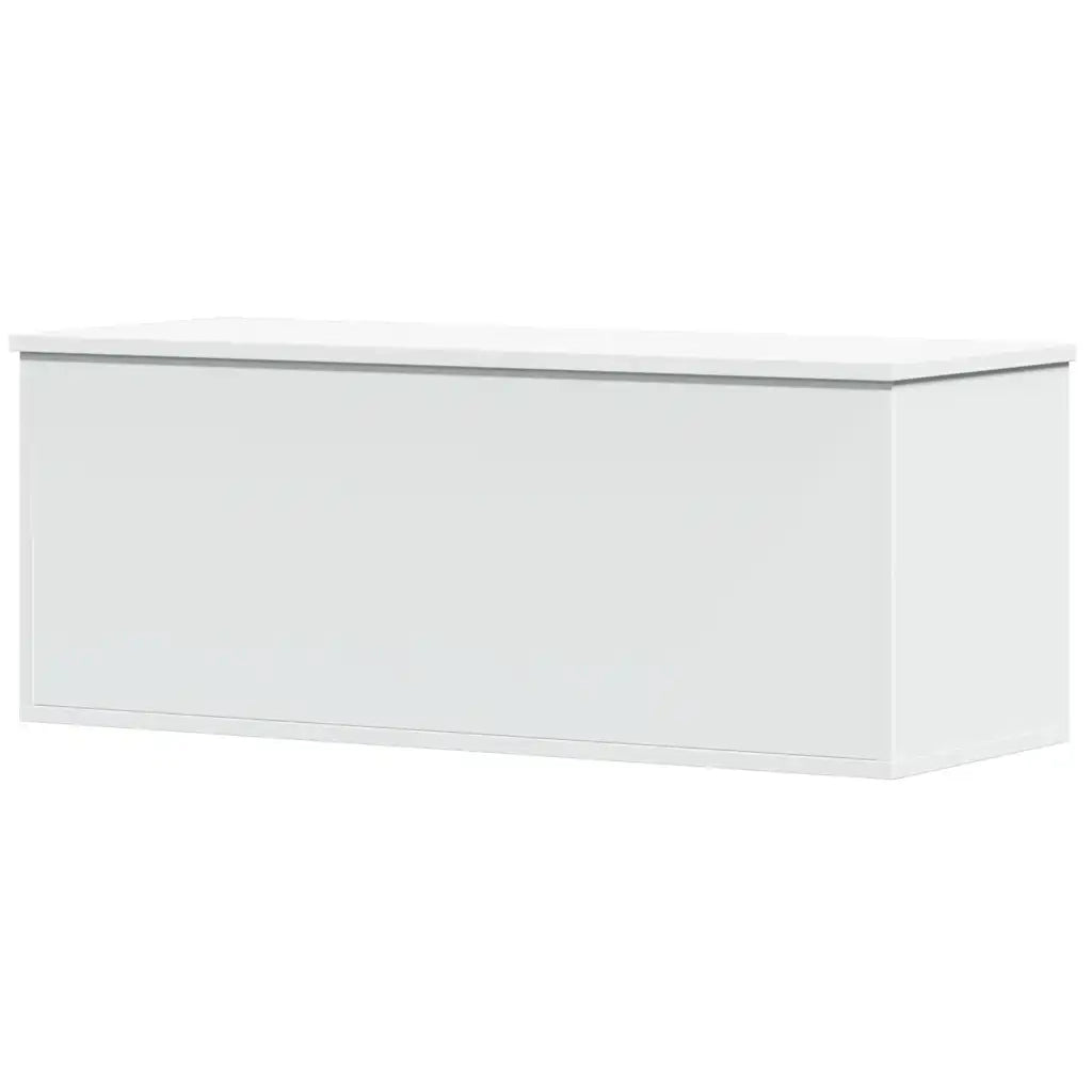 vidaXL Contenitore Portaoggetti Bianco 90x35x35 cm in Truciolato