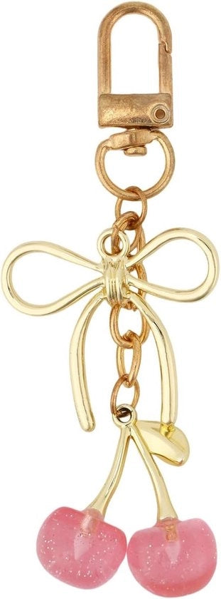 Accessori per auto - Tashanger con Disegno di Ciliegie e Striscia - Caricatura di Tashanger - Accessorio per Portamonete e Taschino - Accessori per Auto