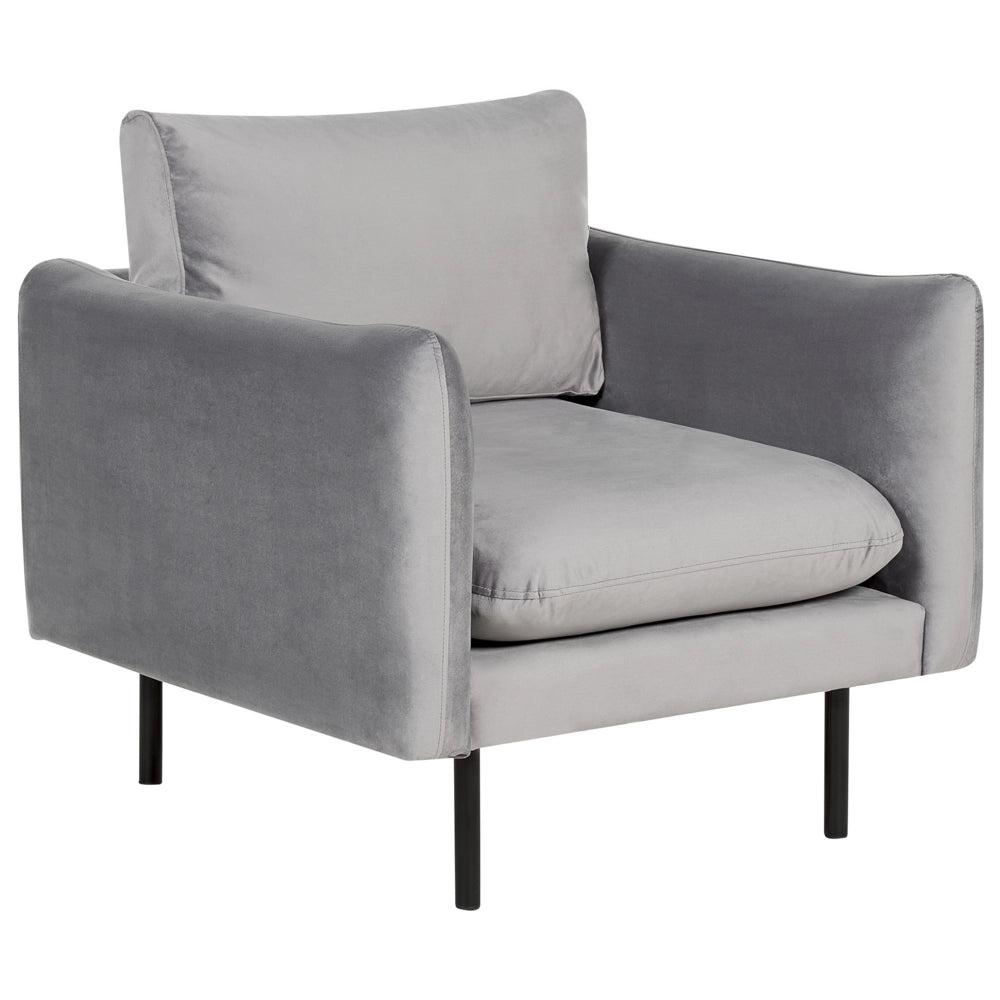 Set Soggiorno Tessuto Velluto Grigio Gambe Nere Divano Ad Angolo Poltrona A 3 Posti Stile Retrò Moderno