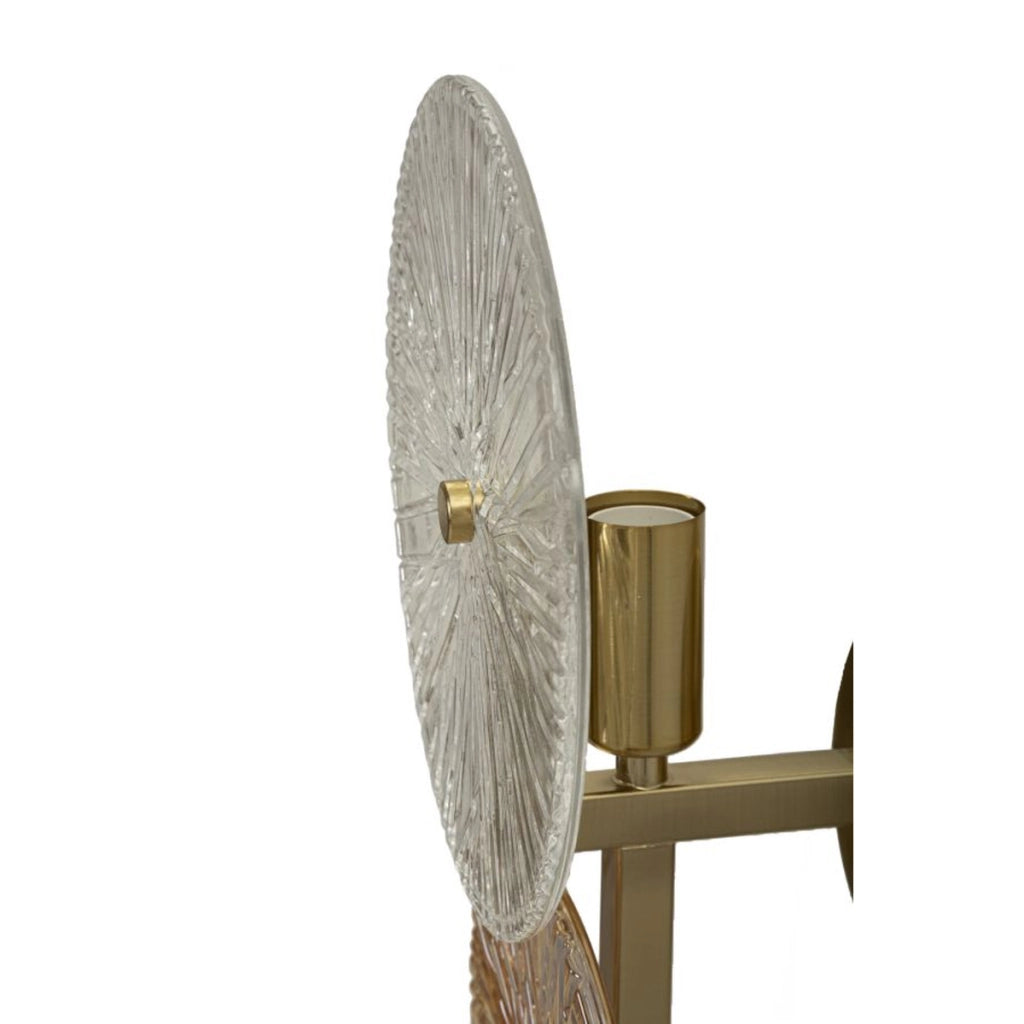 Lampada a Parete VKH67, Oro, Metallo, 20x14x41 cm