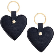 Due manici da chiave a forma di cuore in pelle per donne, organizzatore di chiavi, manico da chiave carino a forma di cuore per il San Valentino, borsa, manico da chiave, accessori, 2 pezzi