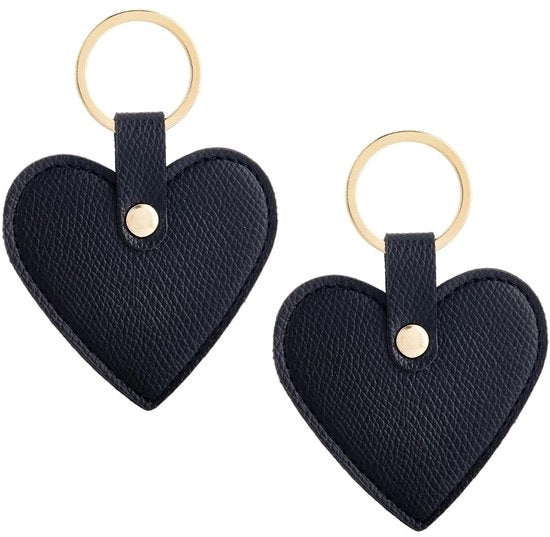 Due manici da chiave a forma di cuore in pelle per donne, organizzatore di chiavi, manico da chiave carino a forma di cuore per il San Valentino, borsa, manico da chiave, accessori, 2 pezzi