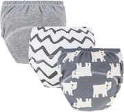 Set di 3 pezzi di biancheria intima per bambini - Pantaloncini di cotone per bambini - Pantaloncini di toilet training riutilizzabili per bambini - Assorbenti per bambini respiranti - Adatti a bambini di entrambi i sessi da 0 a 6 kg