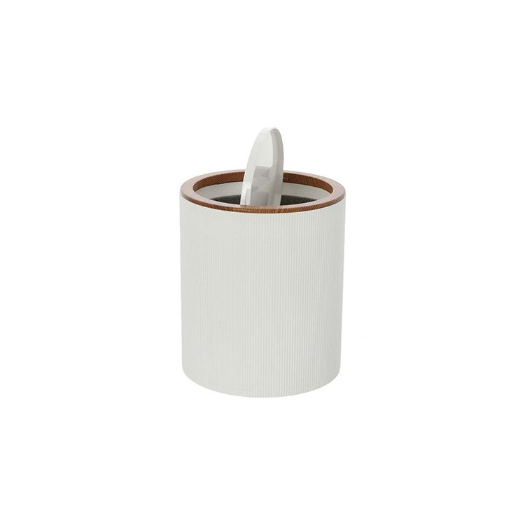 Pattumiera bagno 5 litri in plastica bianca design moderno Linea London Feridras
