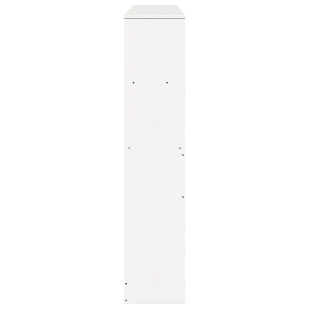 vidaXL Testiera con Ripiani Bianca 140 cm in Legno Massello di Pino