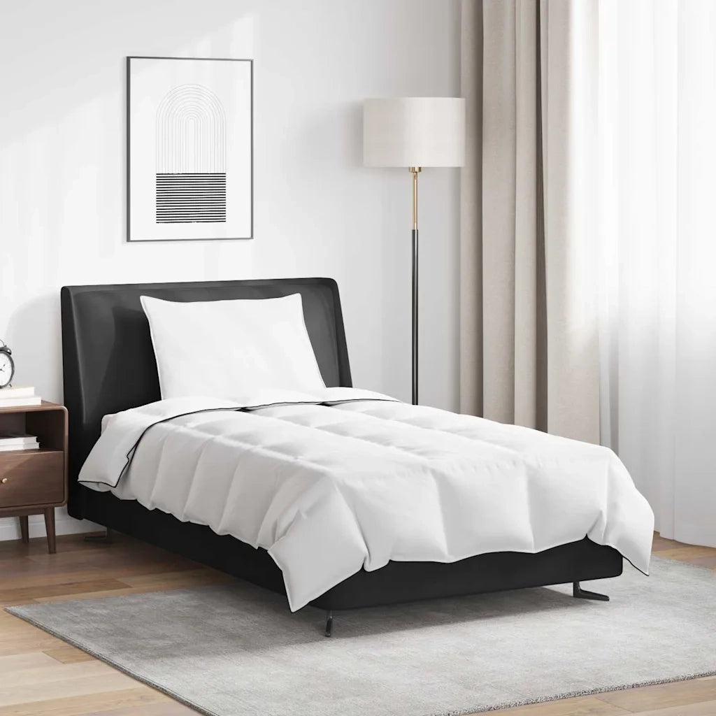 vidaXL Set di Piumoni con cuscino 2 pcs Bianco 140 x 220 cm Piume
