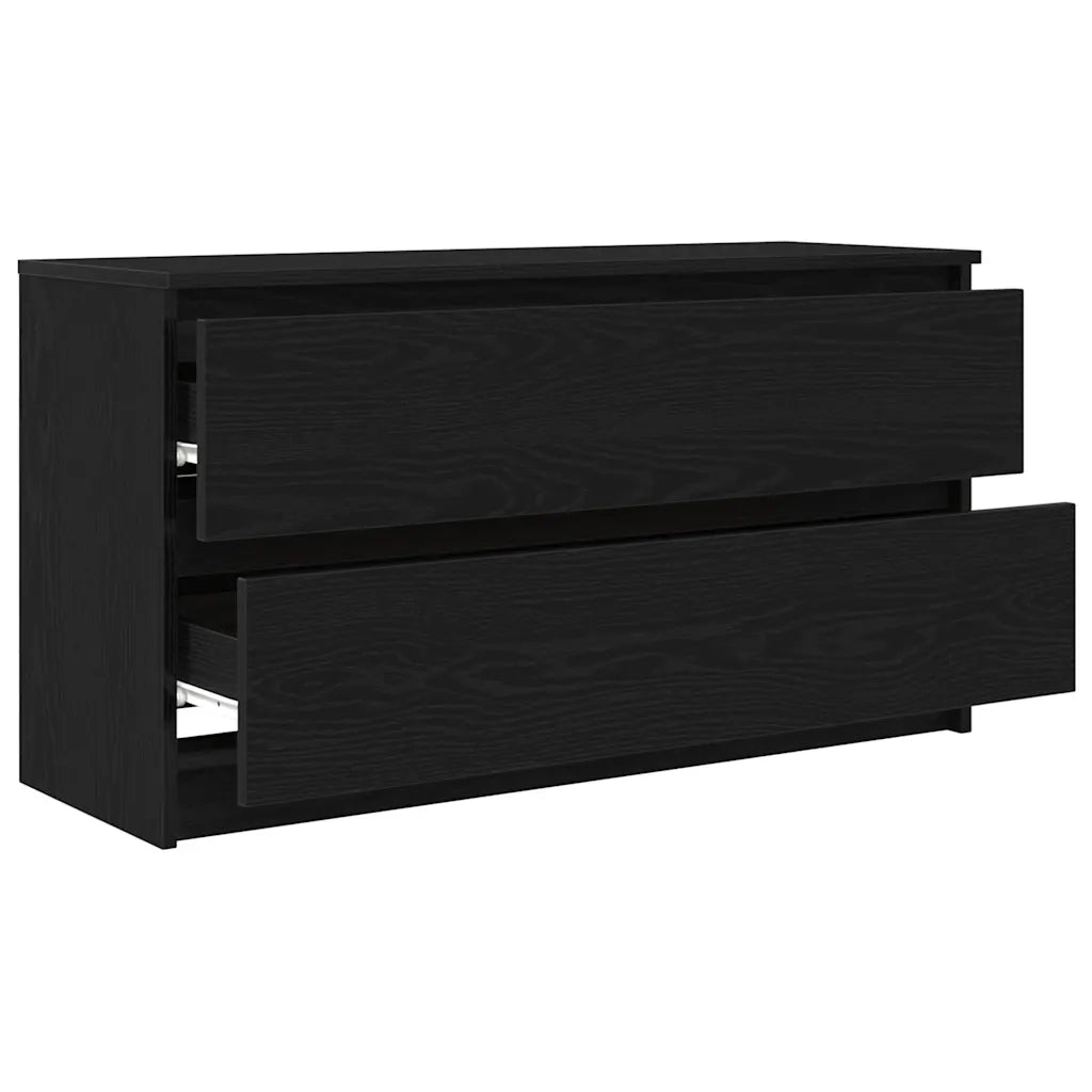 Mobile Porta TV-Credenza TV Nero 100x35x54 cm in Legno Multistrato