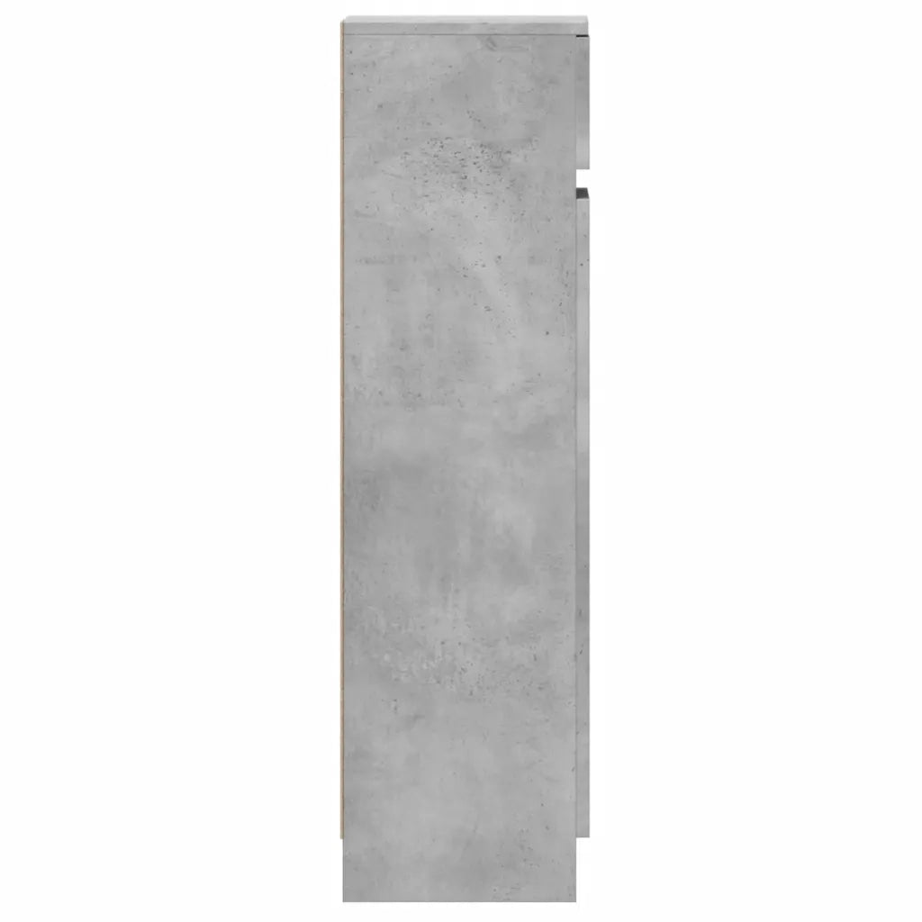 Scarpiera | Mobile per scarpe Grigio Cemento 100,5x28x100 cm in Legno Multistrato