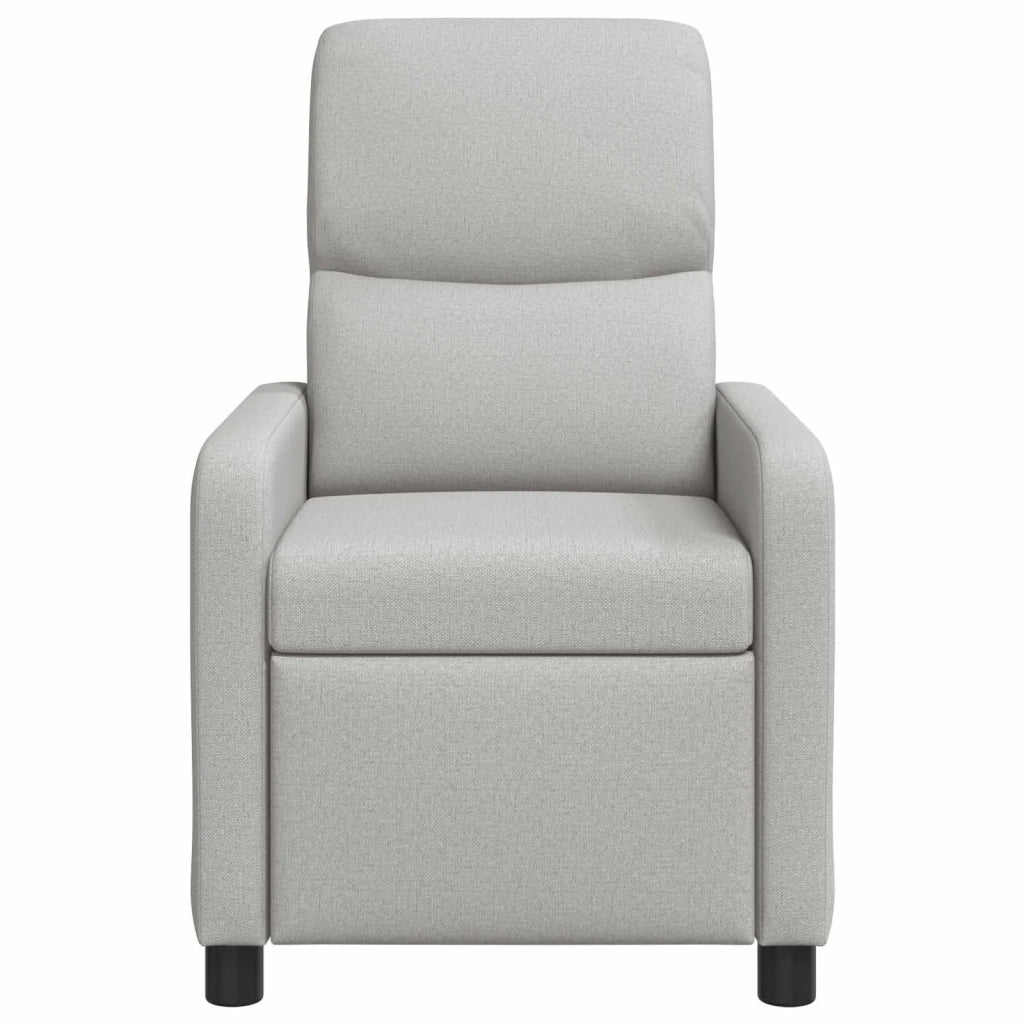 Divano Sedia-Poltrona reclinabile Grigio Nuvola Tessuto 221038