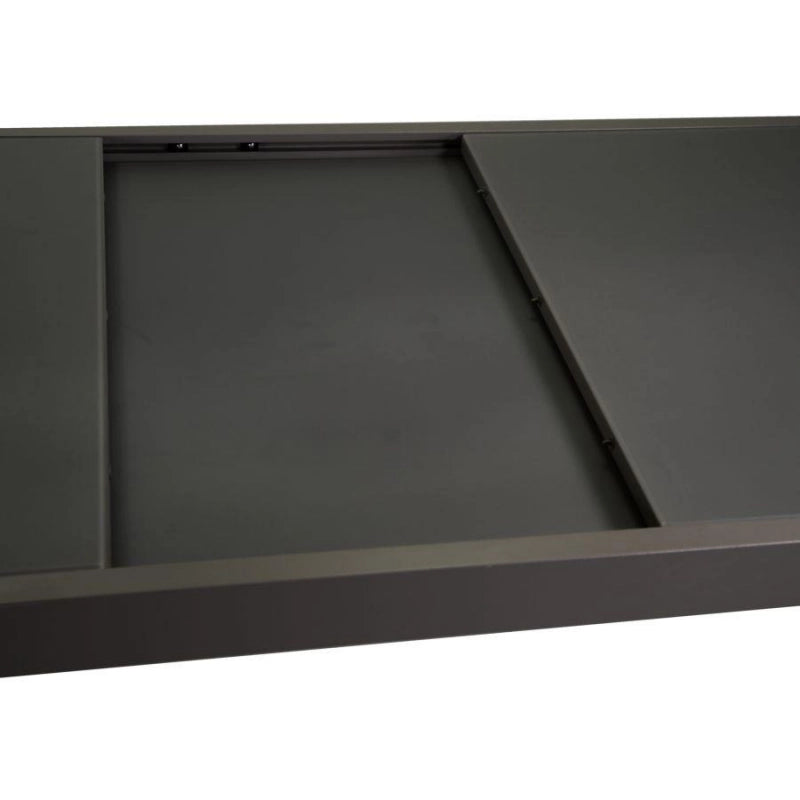 Tavolo alluminio boise antracite opaco all. rettangolare cm 160/220x90h75