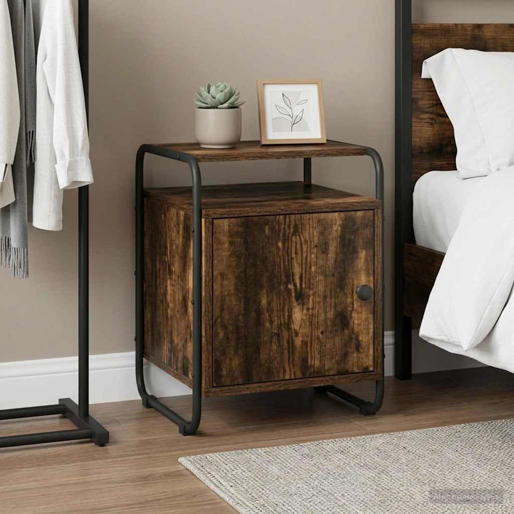 Armadio da Notte Rovere Fumo Legno ingegnerizzato 8007615