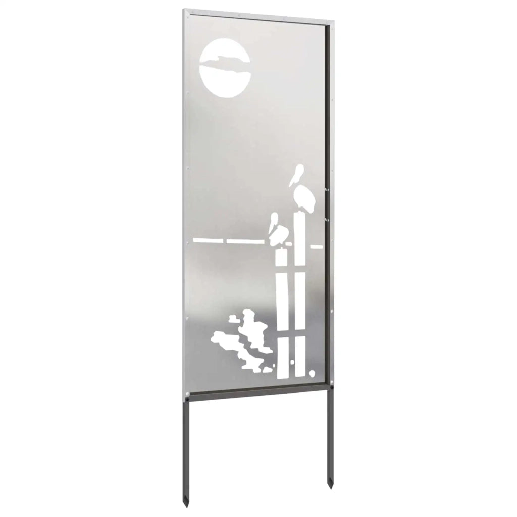 Schermo per privacy in giardino Traforo Argento 50 x 140 cm 876319