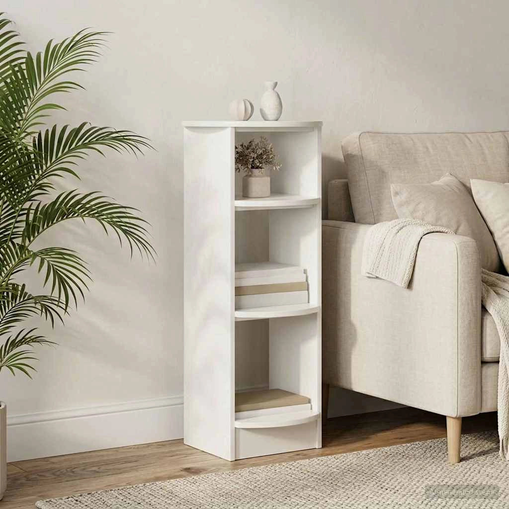 Mobile laterale Bianco Lucido 40 x 40 x 100 cm 899847