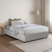 Arbo, Letto Piazza e Mezza Contenitore Made in Italy, Bianco