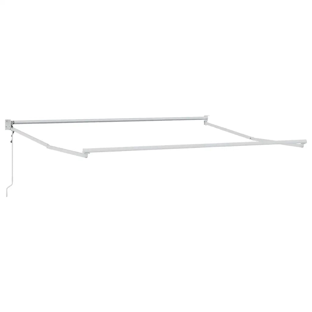 Tenda Retrattile Verde e Bianco 350 x 250 cm 3330474